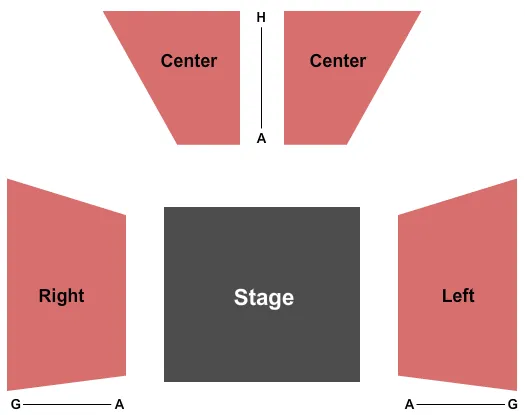 END STAGE Seating Map Seating Chart
