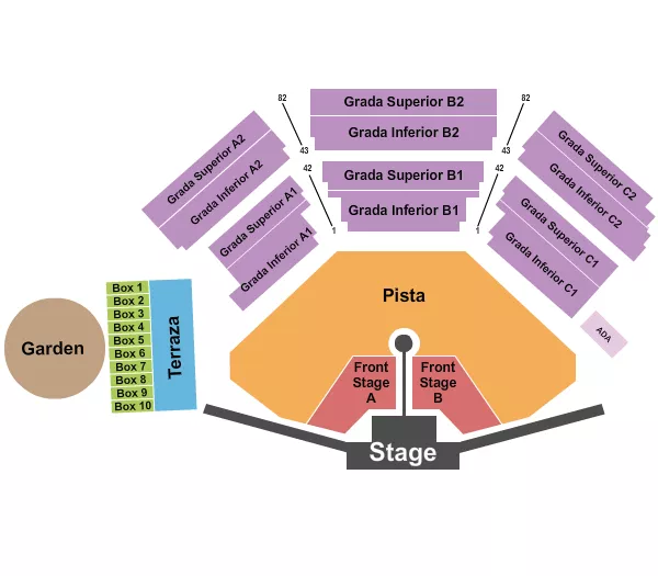 SHAKIRA Seating Map Seating Chart