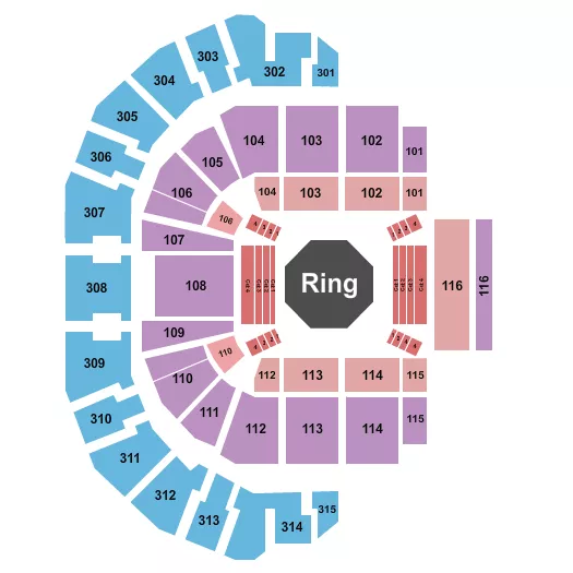 ETIHAD ARENA YAS ISLAND UFC 2 Seating Map Seating Chart