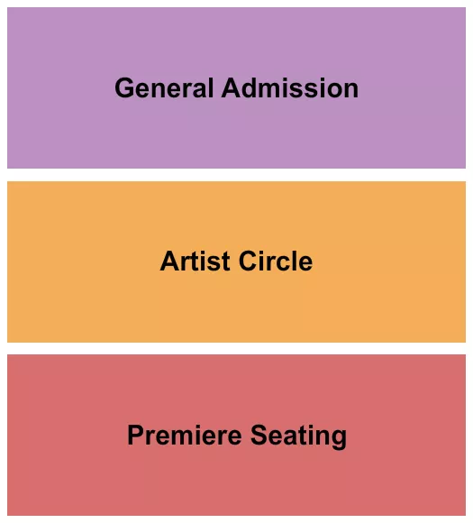EVANGEL TEMPLE WICHITA FALLS PREMIERE ARTIST CIRCLE GA Seating Map Seating Chart