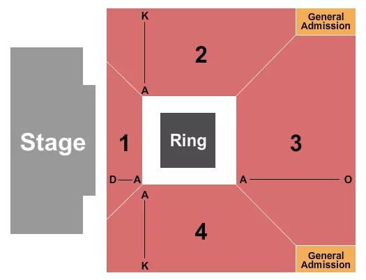 THE EVENT AT GRATON RESORT CASINO MMA Seating Map Seating Chart