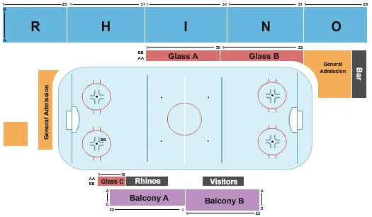 HOCKEY Seating Map Seating Chart