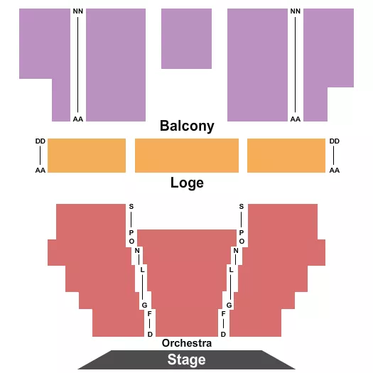 ENDSTAGE Seating Map Seating Chart