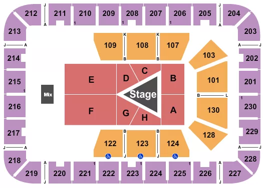 EXPLOREASHEVILLECOM ARENA AT HARRAHS CHEROKEE CENTER SEBASTIAN MANISCALCO Seating Map Seating Chart