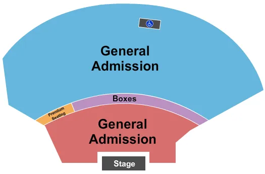 KEMBA LIVE GA PIT LAWN PLATINUM Seating Map Seating Chart