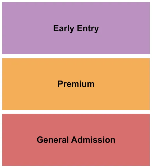 GA PREMIUM EARLY ENTRY Seating Map Seating Chart