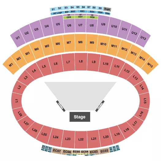 PBR Seating Map Seating Chart