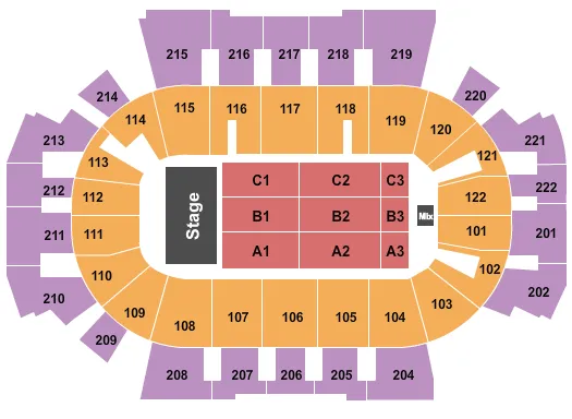 ENDSTAGE 2 Seating Map Seating Chart
