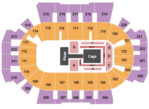 MMA Seating Map Seating Chart