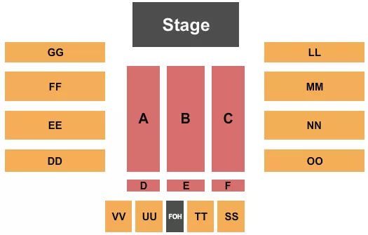 FANTASY SPRINGS RESORT CASINO ENDSTAGE 2 Seating Map Seating Chart
