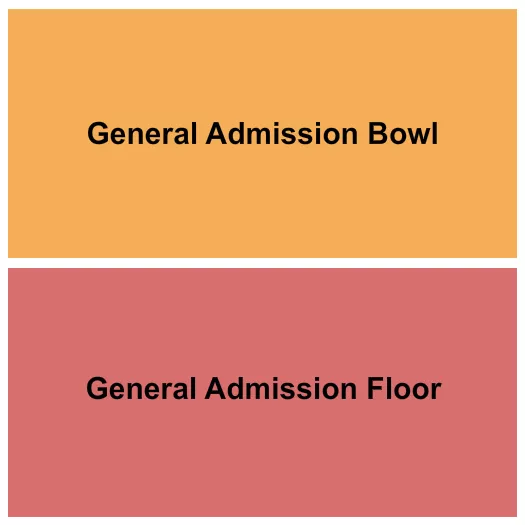 GA FLR GA BOWL Seating Map Seating Chart