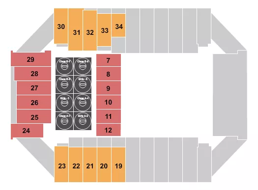 WRESTLING 2 Seating Map Seating Chart