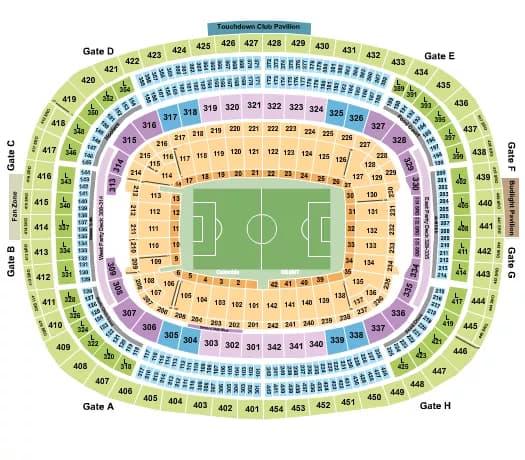 INTERNATIONAL FRIENDLY Seating Map Seating Chart