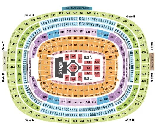 KENDRICK LAMAR Seating Map Seating Chart