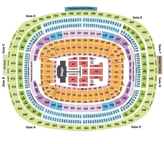 POST MALONE Seating Map Seating Chart