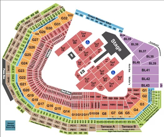 SHAKIRA Seating Map Seating Chart