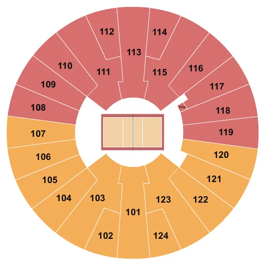 VOLLEYBALL Seating Map Seating Chart