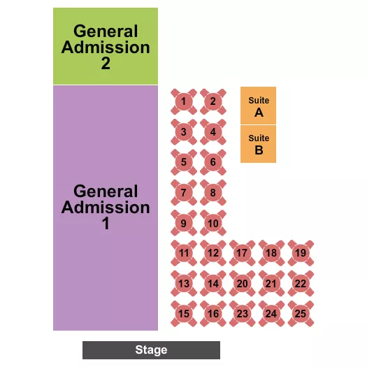 TABLES W GA 1 2 Seating Map Seating Chart