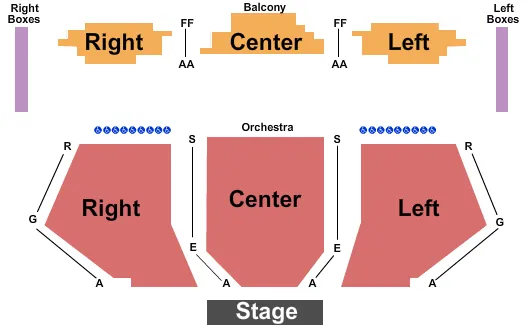 FESTIVAL STAGE ALABAMA SHAKESPEARE FESTIVAL END STAGE Seating Map Seating Chart
