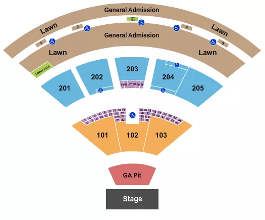 ENDSTAGE GA PIT 2 Seating Map Seating Chart