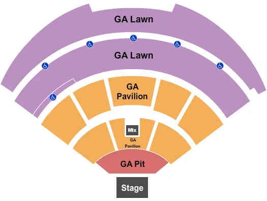 GA 3 LEVELS Seating Map Seating Chart