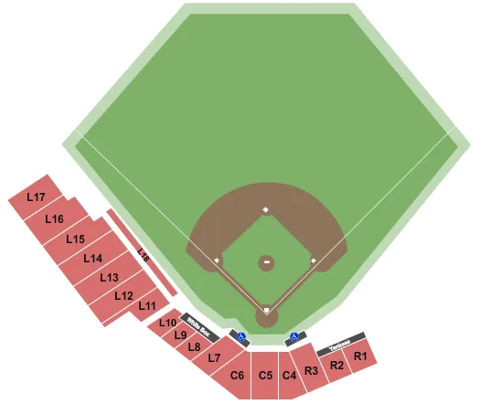BASEBALL Seating Map Seating Chart