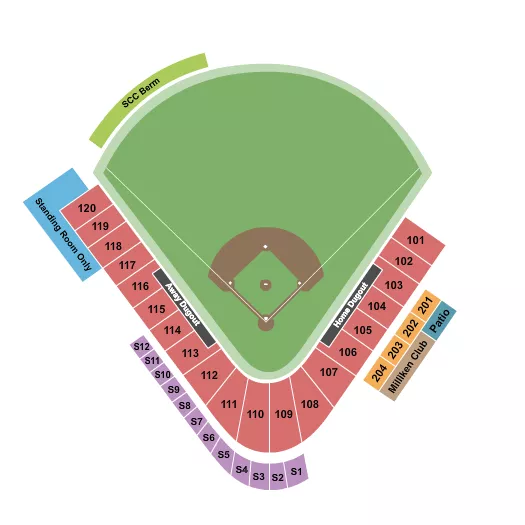 BASEBALL Seating Map Seating Chart