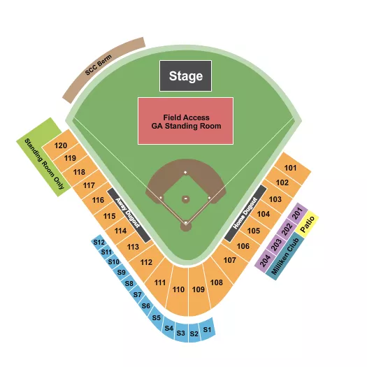 COLE SWINDELL Seating Map Seating Chart