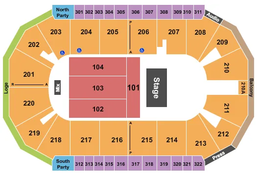 FOREIGNER Seating Map Seating Chart