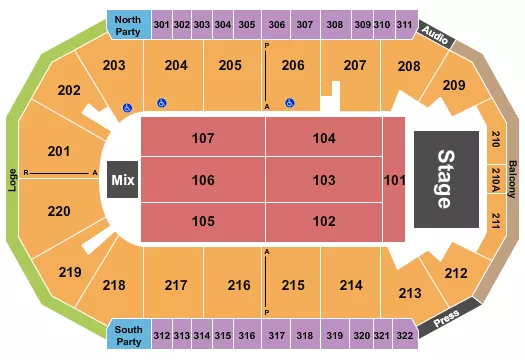 HEART Seating Map Seating Chart