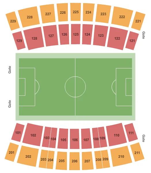 SOCCER Seating Map Seating Chart