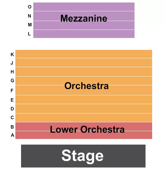 ENDSTAGE Seating Map Seating Chart