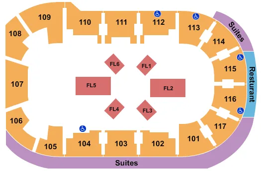 MMA Seating Map Seating Chart