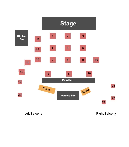 THE CACTUS BLOSSOMS Seating Map Seating Chart