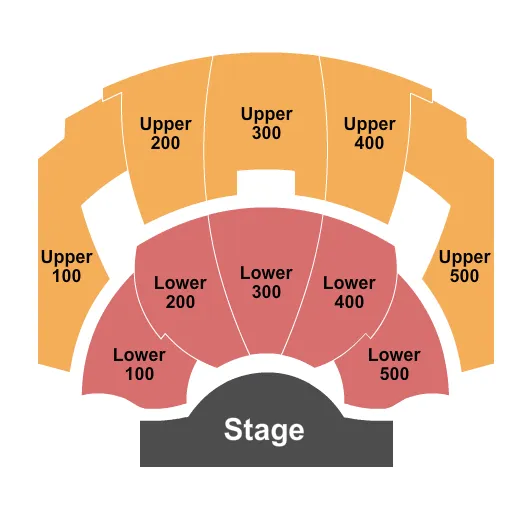 END STAGE Seating Map Seating Chart