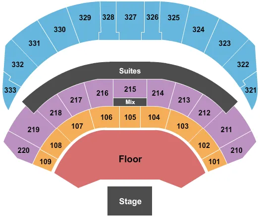 ENDSTAGE GA Seating Map Seating Chart