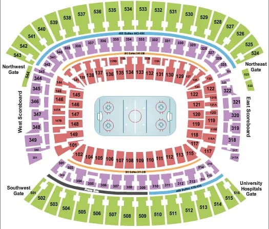 HOCKEY Seating Map Seating Chart