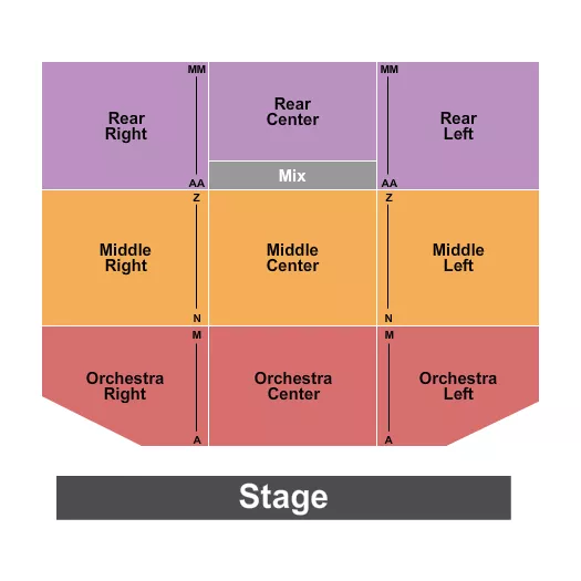 END STAGE 2 Seating Map Seating Chart