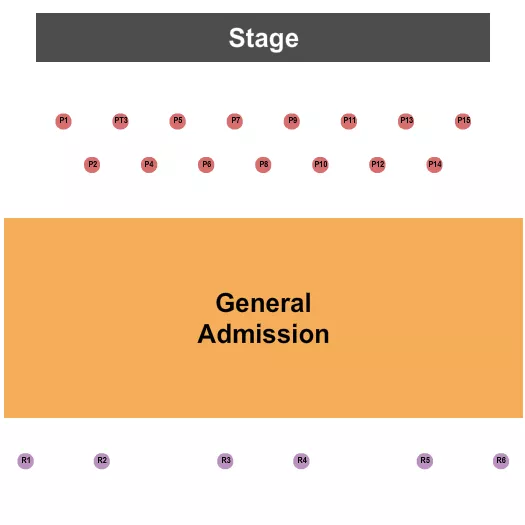 GA PIT TABLES Seating Map Seating Chart