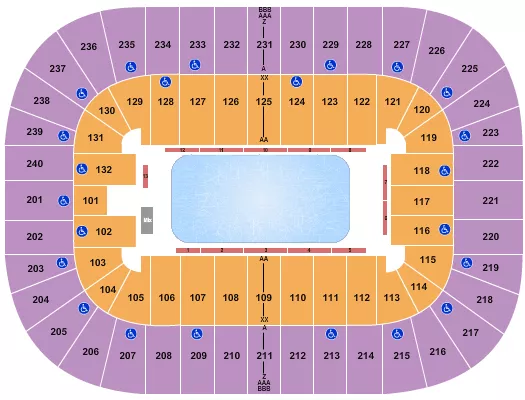 ICE SHOW 2026 Seating Map Seating Chart