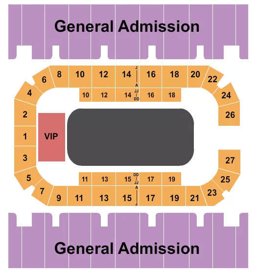 RODEO 5 Seating Map Seating Chart