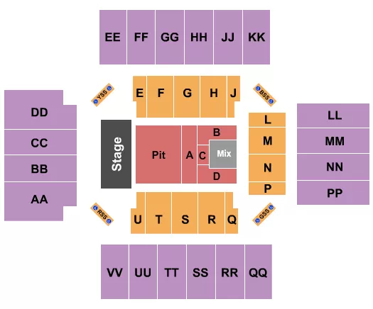 HARDY Seating Map Seating Chart