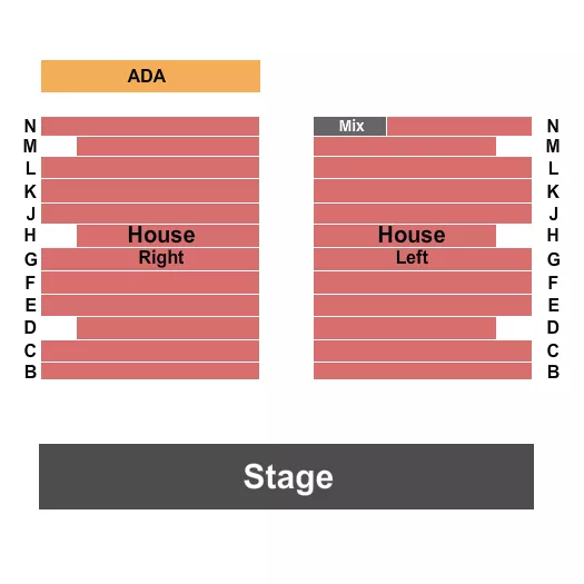 ENDSTAGE Seating Map Seating Chart