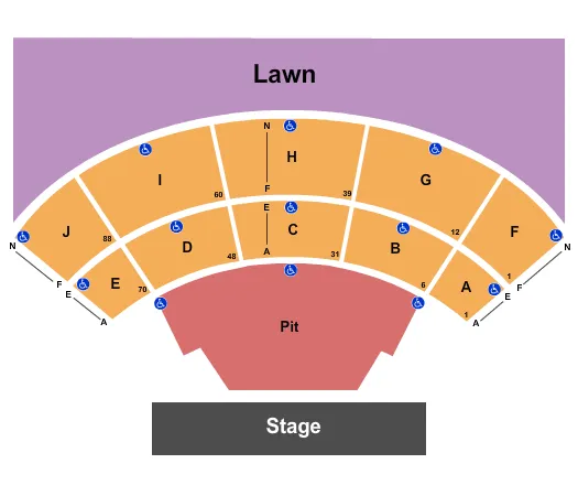 ENDSTAGE GA PIT Seating Map Seating Chart