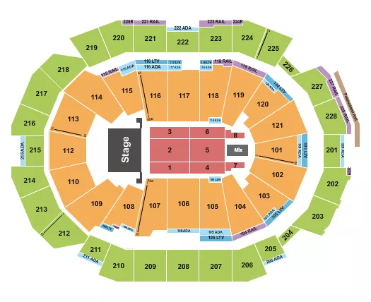 CHAYANNE Seating Map Seating Chart