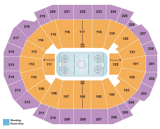 HOCKEY Seating Map Seating Chart
