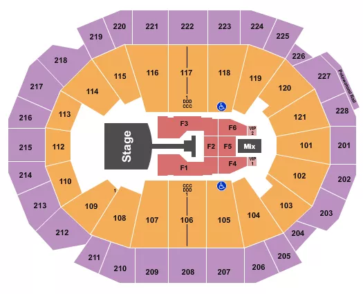 JONAS BROTHERS Seating Map Seating Chart