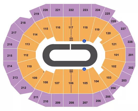 RACING Seating Map Seating Chart