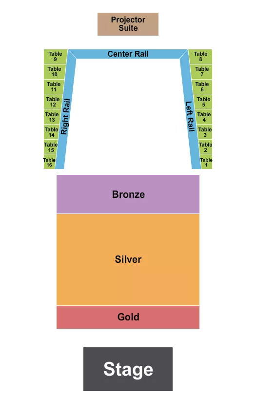 ENDSTAGE GSB Seating Map Seating Chart