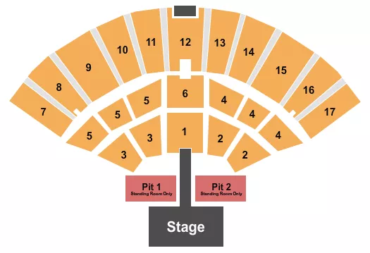 ENDSTAGE SRO FLOOR 1 2 Seating Map Seating Chart